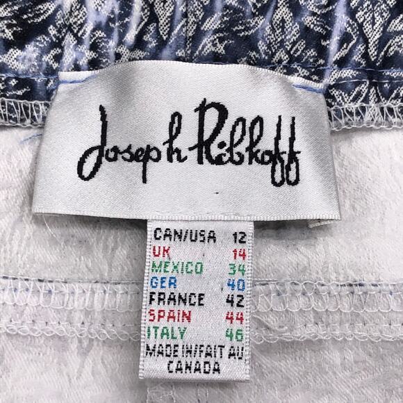 Jospeh Ribkoff Womens Size 12 Pants Trousers Zip Cuff Pull On Stretch Textured - Picture 9 of 13